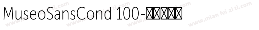MuseoSansCond 100字体转换